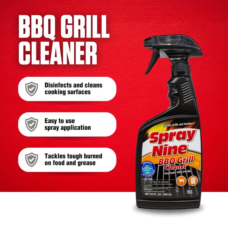 Spray Nine 15650 Barbeque Grill Cleaner, 22 oz. - Image 2